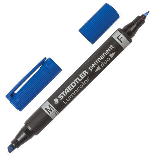 Picture of STAEDTLER MARKER PERMANENT BLUE DUO
